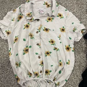 Sunflower button shirt